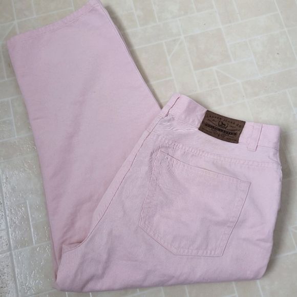 RALPH LAUREN Light Pink Capri Cropped Denim Jeans